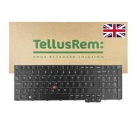 TellusRem Clavier de Remplacement pour Lenovo ThinkPad T16 / P16s / P16v / L15 - Disposition QWERTY Royaume-Uni, rétroéclairé, TrackPoint, pavé numérique