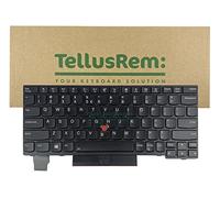 TellusRem Clavier de Remplacement US International rétroéclairé pour Lenovo Thinkpad X280 X390 X395