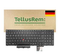 TellusRem Keyboard for Lenovo ThinkPad P15, T15g & P17 (1st Generation) - German QWERTZ Layout, Backlit, TrackPoint, Numeric Keypad, Black
