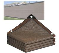 Telo Ombreggiante Filet 90 % marron pour clôture, extérieur (3 x 5 m, 3 x 6 m, 4 x 4 m, 4 x 5 m, 5 x 5 m, 5 x 6 m, 5 x 10 m, 3 x 10 m) - Coupe-vent et anti-poussière
