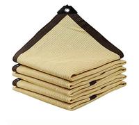 Telone Ombreggiante Esterno 90% Anti-UV - Panno Ombra Giardino avec Occhielli Tenda Sole per Balcone e Fiori Disponible en différentes dimensions 1x2m-4x6m (Beige)