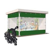 Telone Trasparente imperméable 1.8x Copertura Resistente Strappi per Esterni Ideale per Giardinaggio Campeggio e Protezione Telo Laterale Perforato di Alta Qualità