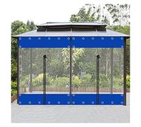 Teloni Impermeabili Trasparenti Occhielé en PVC avec Cerniera e Ganci per Carport Portico Padiglioni Tettoie Protezione Esterno ideale 1,5 x 2,6 m