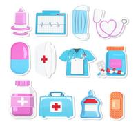 Telooco Lot de 12 blocs de notes adhésives amusantes pour infirmière, 240 feuilles essentielles médicales autocollantes, adaptées pour les hôpitaux, les écoles et les infirmières