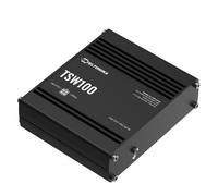 Teltonika TSW100 commutateur réseau Gigabit Ethernet (10/100/1000) Connexion Ethernet, supportant l'alimentation Via ce Port (PoE) Bleu, Métallique