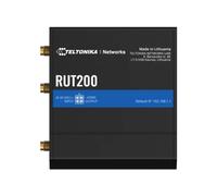 Teltonika RUT200 Routeur Cellulaire 4G LTE, WiFi 4, Fast Ethernet, MiniSIM, CPU MediaTek 580MHz, 128MB RAM, RutOS, -40°C à 75°C, Algorithmes Sécurité