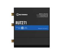 Teltonika RUT271 Routeur Cellulaire 4G/5G LTE Sub6 SA, Fast Ethernet, WiFi 4, CPU Mediatek 0.58GHz, 128MB DDR2, RutOS, Rail DIN, Alimentation 9-30V
