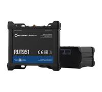 Teltonika RUT951 - Routeur sans fil - WWAN commutateur 3 ports 2,4 Ghz - 3G, 4G - Montage sur rail DIN