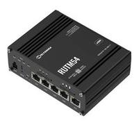 Teltonika RUTM54 - Routeur sans fil - WWAN commutateur 4 ports - 1GbE, PPP - Wi-Fi 5 - Bi-bande - 5G, 4G, 3G - Montage sur rail DIN, montable en surface, fixation murale G