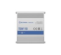 Teltonika TSW110 Switch Non-Géré 5 Ports Gigabit Ethernet (10/100/1000) PoE, Capacité 10 Gbit/s, MAC 2000 entrées, IP30, -40°C à 75°C