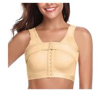 Telusu Soutien-Gorge Post-Chirurgie pour Les Femmes avec des Seins Tombants Fermeture Frontale Soutien-Gorge Compression Correcteur Posture Soutien-Gorge Non Rembourré (Color : Skin, Size : L/Large)