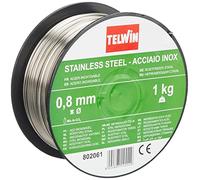 Telwin 802061 Bobine Fil Acier Inox D. 0,8 mm 1 kg pour Soudage, Gris