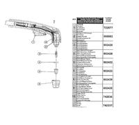 Telwin - Kit 5 Electrodes pour Torche Plasma 41 (Pièce détachée N°3) - 802420