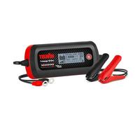 Telwin T-Charge 12 EVO : chargeur, mainteneur de charge électronique et testeur multifonction 6/12 V avec écran LCD, pour tous types de batteries de véhicules, voitures, motos. IP65. Câbles inclus.