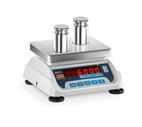 TEM Balance de table - Calibrage certifié - 3 kg / 1 g - 6 kg / 2 g - 19,5 x 24,5 cm - LED