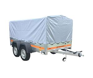 Tema Remorque bâchée Double essieu 263X125 cm ECO2612/2 Gris