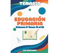 Temario de Educación Primaria 2026 - CUERPO DE MAESTROS: Volumen II, temas 13 al 25