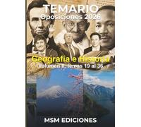 Temario oposiciones Geografía e Historia 2026: Volumen II - Temas 19 al 36