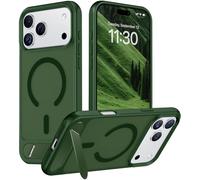 Temdan Conçue pour iPhone 17 Pro Max, [béquille invisible intégrée] [compatible avec MagSafe] [Qualité militaire] [Qualité militaire] Coque de téléphone fine translucide mate pour 17 Pro Max 6,9