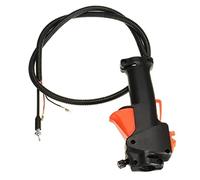 Temeemeg Débroussailleuse Tondeuse poignée Interrupteur accélérateur déclencheur câble Accessoires Outils compatibles avec débroussailleuse 26mm..