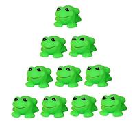 Temeemeg Jouets de Bain pour bébé 10 pièces, Jouet de Baignoire en Caoutchouc drôle Grenouille couinante, Mini Grenouille Mignonne, Douche, Copain Bain, Jouets flottants pour Tout-Petits et Enfants.