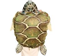 Temeemeg Oreiller géant Portable en Forme de Carapace de Tortue - Costume Tortue mer en Peluche Douce pour Enfants et Adultes, Accessoire Performance Amusant 60 cm..