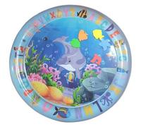 Temeemeg Tapis d'eau pour Chat, Grand Tapis de Jeu Rond résistant aux Rayures de 65 cm pour Chats d'intérieur, Jouet sensoriel interactif pour Animaux Compagnie avec Conception Gonflable.