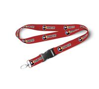 TEMEITE Cordon personnalisable avec clip de sécurité et crochet pivotant en métal - Idéal pour les badges d'identité, les clés et l'utilisation au bureau - Plusieurs couleurs disponibles, Rouge,