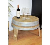 Temesso Table Basse barrique, Demi tonneau comme Table H: 40cm