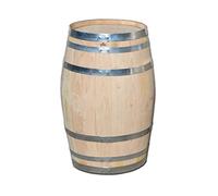 Temesso Tonneau en châtaignier de 150 litres Nouveau, Naturel (fermé/Table)