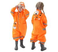 Temhou Poncho pluie Enfant Combinaison de Pluie pour Enfants Garçons Filles Imperméable Une Pièce Combinaison Imperméable