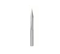 Temhyu 3.175mm tige droite V Bit CNC Machine gravure peu carbure fraise CNC routeur fraise for le travail du bois(20x0.4x4.0-01)