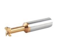 Temhyu Fraise à fente en T à tige de 4mm 6mm 12mm, fraise en bout à rainure en carbure, outil CNC, usinage de l'acier et du métal, mèches de routeur diamètre 3~16mm(H3,D4X50L)