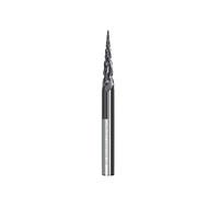 Temhyu Fraise à tige de 6mm 8mm, 2 cannelures, nez de boule conique, rayon de R0.25-R2.0mm, mèche de routeur CNC for graveur de bois CNC, mèche de sculpture(ALTIAN Coated,R0.5x20xD6x50)