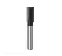Temhyu Fraise CNC en carbure massif, tige de 8mm, mèche de gravure for le travail du bois, nettoyage du fond, fraise en bout(Black 8X19X20mm)