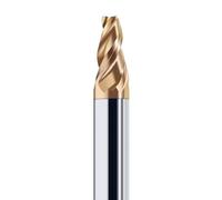 Temhyu Fraise conique en carbure HRC55 à tige 1-6 8 12 16, fraise angulaire CNC, mèche de routeur en métal 0.5 1 1.5 2 3 8 10 15 degrés(5X20X6.8X10X60)