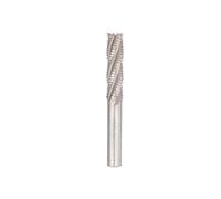 Temhyu Fraise en bout d'ébauche à tige de 6mm, 8mm, 10mm, fraise HSS à 4 cannelures 5-20mm, Machine-outil CNC, mèche de routeur, outil de fraisage du métal, fraise HSS(11xD12x26x83)