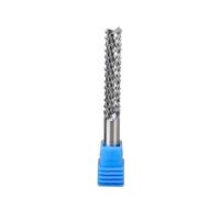 Temhyu Fraise en carbure de maïs à tige de 3.175/4/6mm, fraise en bout CNC PCB, mèches de fraisage en acier au tungstène for machines-outils à graver(D4X12X45L)