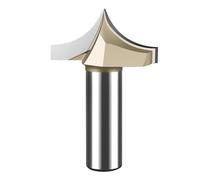 Temhyu Mèche de coupe ronde en carbure de tungstène, outils for le travail du bois, outil de sculpture, mèche de routeur CNC for le bois, 1/2 tiges(J00109)