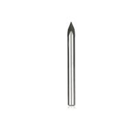 Temhyu Mèche de routeur CNC à tige de 4mm 6mm, mèches de gravure pyramidale à 3 bords, fraise en bout de carbure à tige de 4mm, 20,30,40,45,60,90 degrés, outil de fraisage de routeur CNC(4x0.1x45)