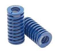 Temhyu Shuxiang-Ressorts 4 pièces, Ressorts de lit chauffés en Bleu, 27 mm de diamètre extérieur, 25-300mm de Long, Printemps de Compression, moules Bleue Die Springs (Color : Blue, Long : 40mm)