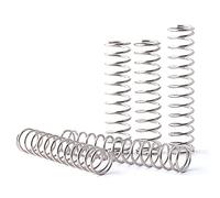 Temhyu Shuxiang-Ressorts Ressort de Compression en Acier à Ressort, diamètre du Fil de 0,9 mm, diamètre extérieur 7mm, Longueur Libre 10/15 / 20/25/30/35/40/45 / 50mm, 0.9x7mm, 1 0PCS