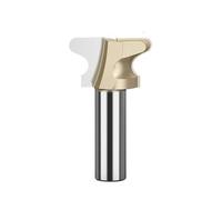 Temhyu Tiroir à ongles en Arc de qualité tige de 12.7mm, mèche de routeur, poignée de porte, fraise à fente, rainurage for le travail du bois, mèches CNC(R00404)