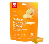 Temimar Gouttes de miel et de gingembre pour soulager les nausées, maux d'estomac lisses, bonbons au gingembre pour le matin et le mal des transports, avec gingembre, citron, menthe verte et vitamine