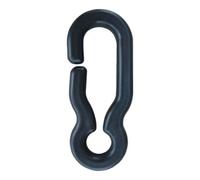 TEMKA TEMKA Crochet universel noir pour chaîne en plastique Quantité:1