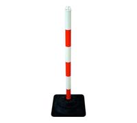 TEMKA TEMKA Set de poteaux chaîne EcoMax avec chaîne de 10 m 3x rouge/blanc, 3x blanc/rouge, 6x Quantité:1