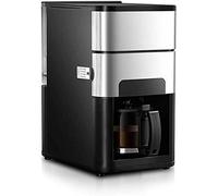 TEmkin Bean pour tasse Machine à café 900W Machine à café Moulin à café entièrement automatique domestique, programmable en acier inoxydable, fonctionnement silencieux, réglages anti-goutte