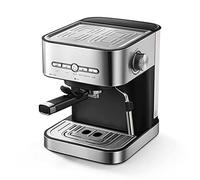 TEmkin Cafetière Cafetière Machine à expresso avec mousseur à lait Machine à café à expresso Machine à café portable en acier inoxydable pour la maison (Couleur : noir, Taille : Royaume-Uni) (Black UK