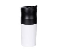 TEmkin Cafetière Machine à café portable Mini moulin à café électrique Moulin à café Moulin à café Tasse en acier inoxydable Recharge USB (Couleur : Blanc) (Blanc)