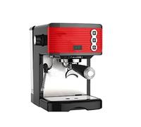 TEmkin Machine à café 15 bar Système de bloc thermique Machine à expresso Machine à mousse de lait à vapeur haute pression (Couleur : noir) Rouge